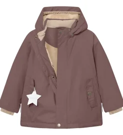 Vinterjakker|Mini A Ture Vinterjakke - MatWally Fleece - Peppercorn Plum