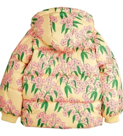 Overgangsjakker|Dunjakker Og Dynejakker|Mini Rodini Dynejakke - Alpine Flowers - Gul