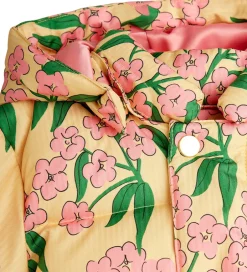 Overgangsjakker|Dunjakker Og Dynejakker|Mini Rodini Dynejakke - Alpine Flowers - Gul