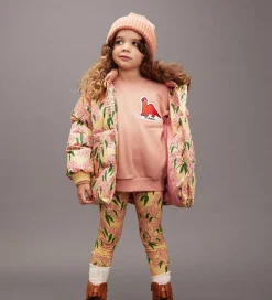 Overgangsjakker|Dunjakker Og Dynejakker|Mini Rodini Dynejakke - Alpine Flowers - Gul