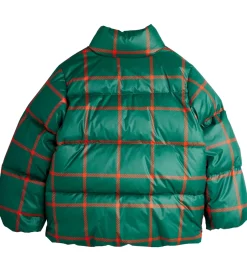 Overgangsjakker|Mini Rodini Dynejakke - Plaid - Grøn/Rødternet