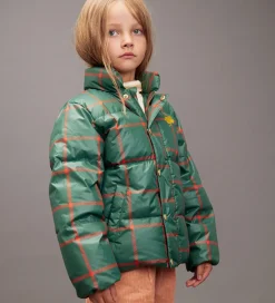 Overgangsjakker|Mini Rodini Dynejakke - Plaid - Grøn/Rødternet
