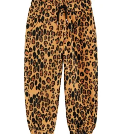 Fleece|Mini Rodini Fleecebukser - Leopard - Beige