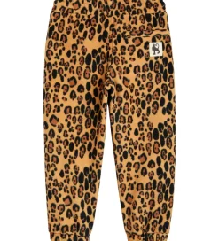 Fleece|Mini Rodini Fleecebukser - Leopard - Beige