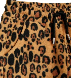 Fleece|Mini Rodini Fleecebukser - Leopard - Beige