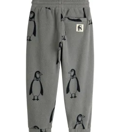 Fleece|Mini Rodini Fleecebukser - Penguin - Grå
