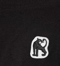 Fleece|Mini Rodini Fleecebukser - Sort m. Panter
