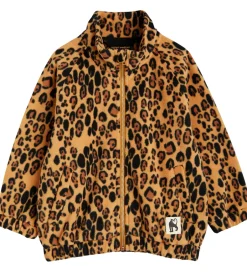 Fleece|Mini Rodini Fleecejakke - Leopard - Beige