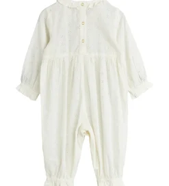 Heldragter|Mini Rodini Heldragt - Strawberry Schiffli - Hvid