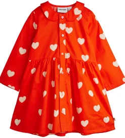 Kjoler|Mini Rodini Kjole - Hearts - Rød
