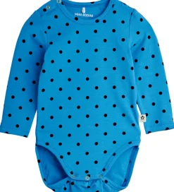Unisex-Tøj|Leggings|Mini Rodini Sæt - Leggings/Body l/æ - Polka Dots - Blå