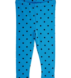 Unisex-Tøj|Leggings|Mini Rodini Sæt - Leggings/Body l/æ - Polka Dots - Blå