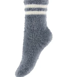 Unisex-Tøj|Strømper|Mini Rodini Strømper - Stripe Fluffy - Grå