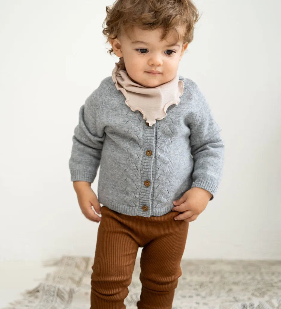 Striktrøjer|Minimalisma Cardigan - Inka - Uld - Gråmeleret