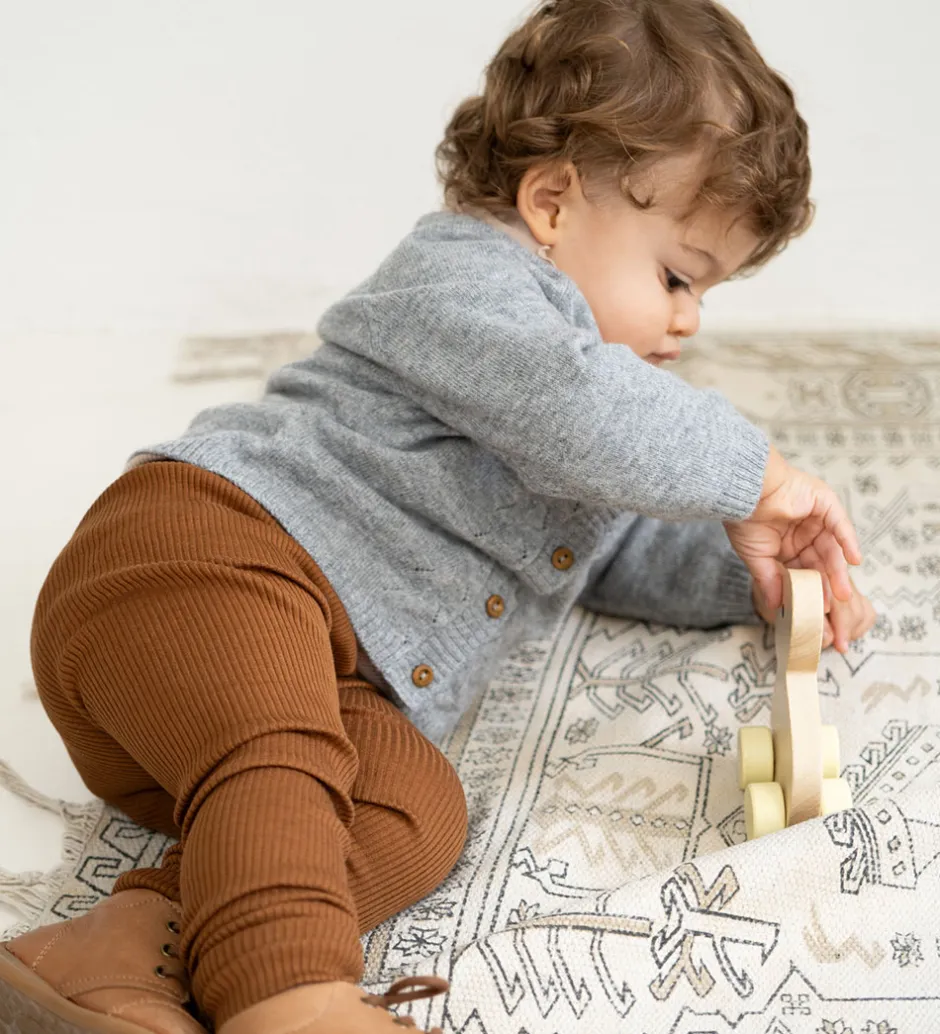 Striktrøjer|Minimalisma Cardigan - Inka - Uld - Gråmeleret