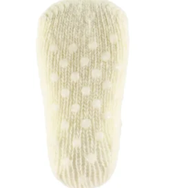 Strømper|Uld|MiniPop Skridsikre Strømper - Uld - Rib - Off White