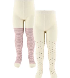 Strømpebukser|MiniPop Strømpebukser - Bambus - 2-pak - Pale Pink