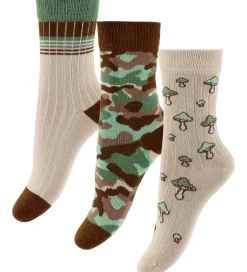 Strømper|MiniPop Strømper - Bambus - 3-pak - Brow Mix