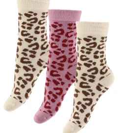 Strømper|MiniPop Strømper - Bambus - 3-pak - Leo Mix