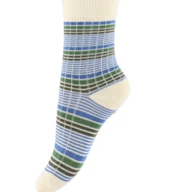 Strømper|MiniPop Strømper - Bambus - 3-pak - Blue Mix