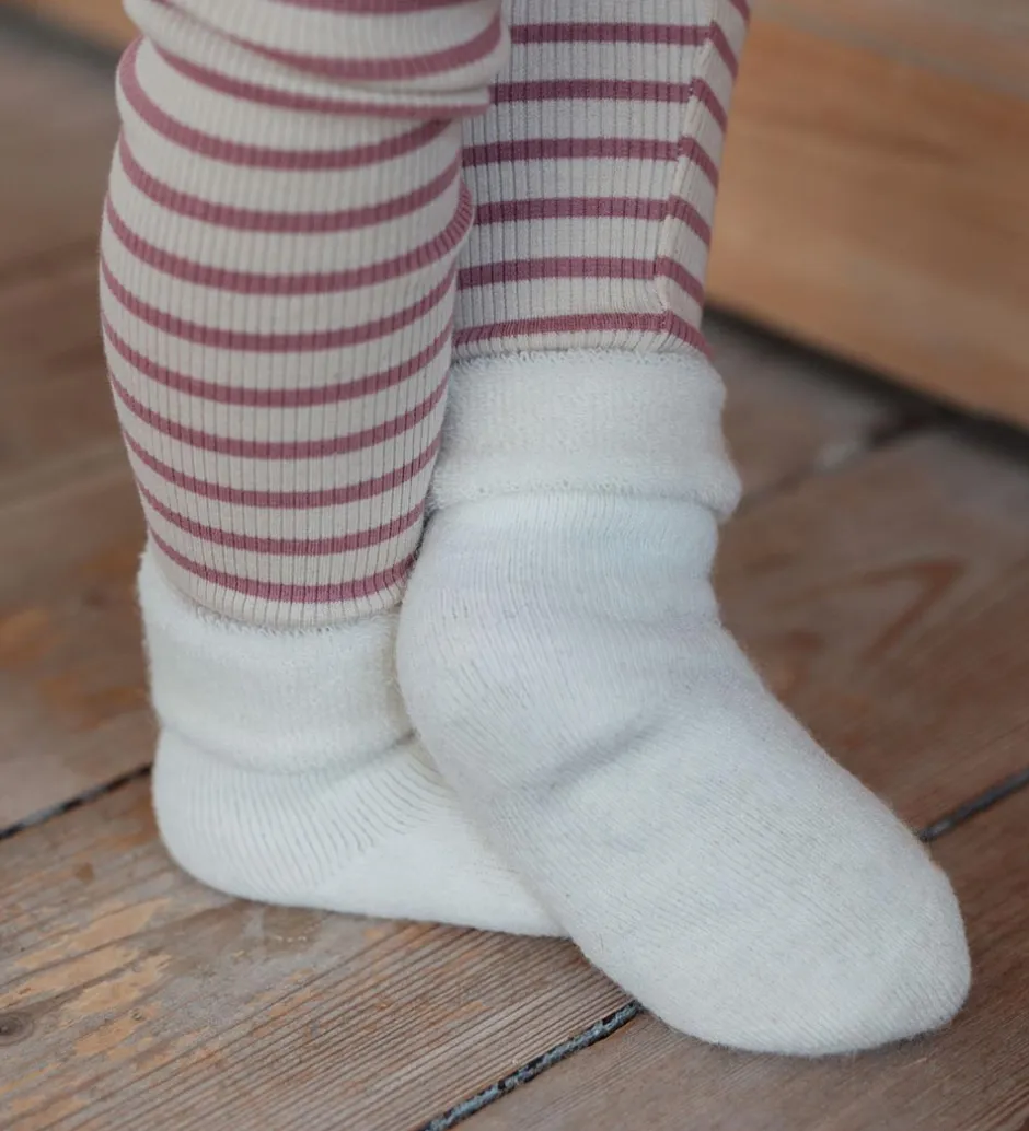 Strømper|Uld|MiniPop Strømper - Uld/Polyamid - Off White