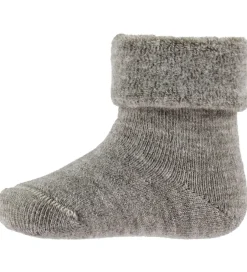 Strømper|Uld|MiniPop Strømper - Uld/Polyamid - Brown Melange