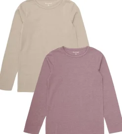 Basis|Minymo Bluser - 2-pak - Elderberry/Rainy Day