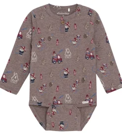 Bodyer|Minymo Body l/æ - Dark Brown Melange