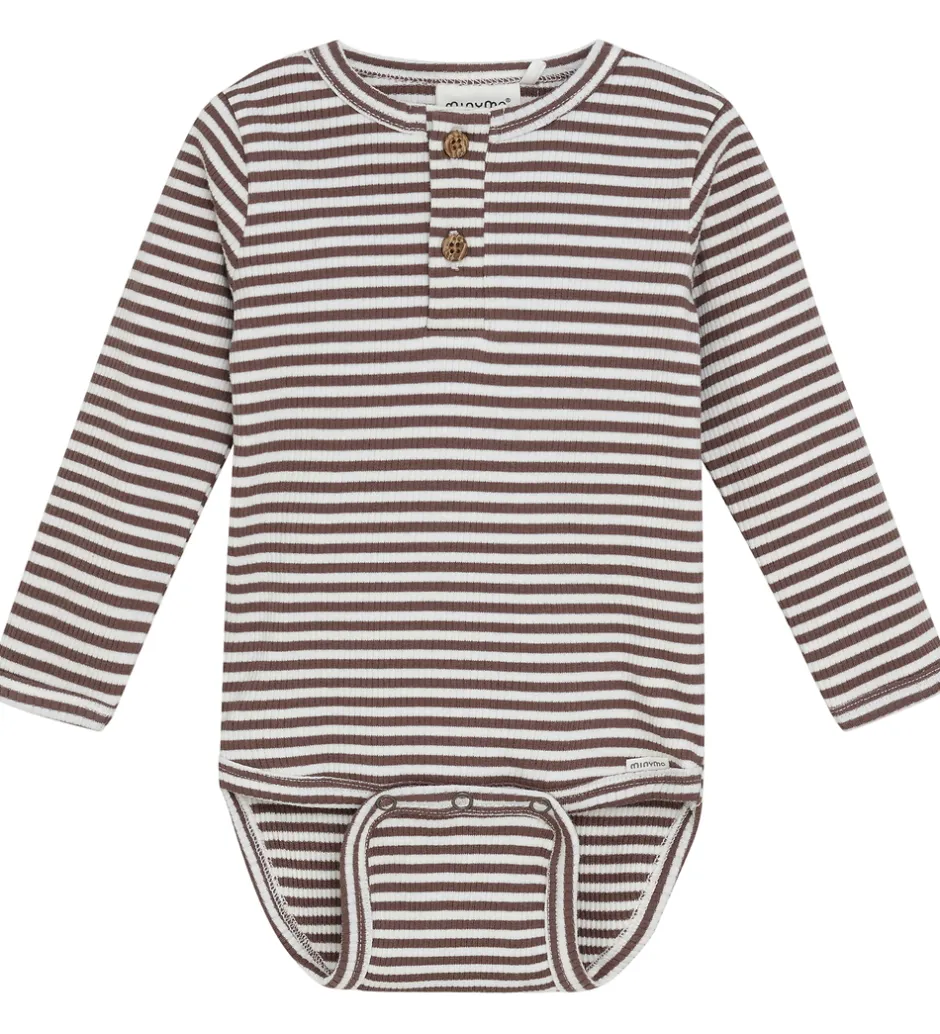 Bodyer|Minymo Body l/æ - Rib - Chocolate Chip