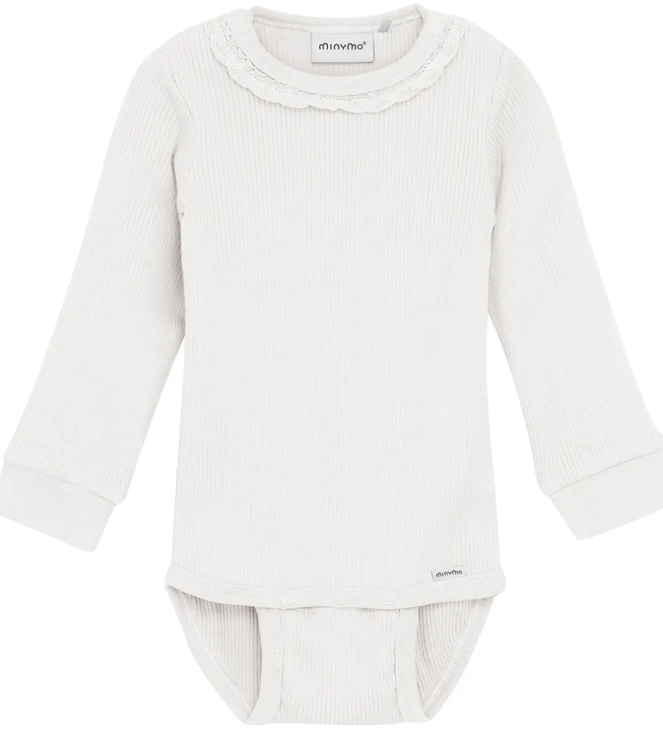 Bodyer|Minymo Body l/æ - Rib - Modal/Bomuld - Eggnog