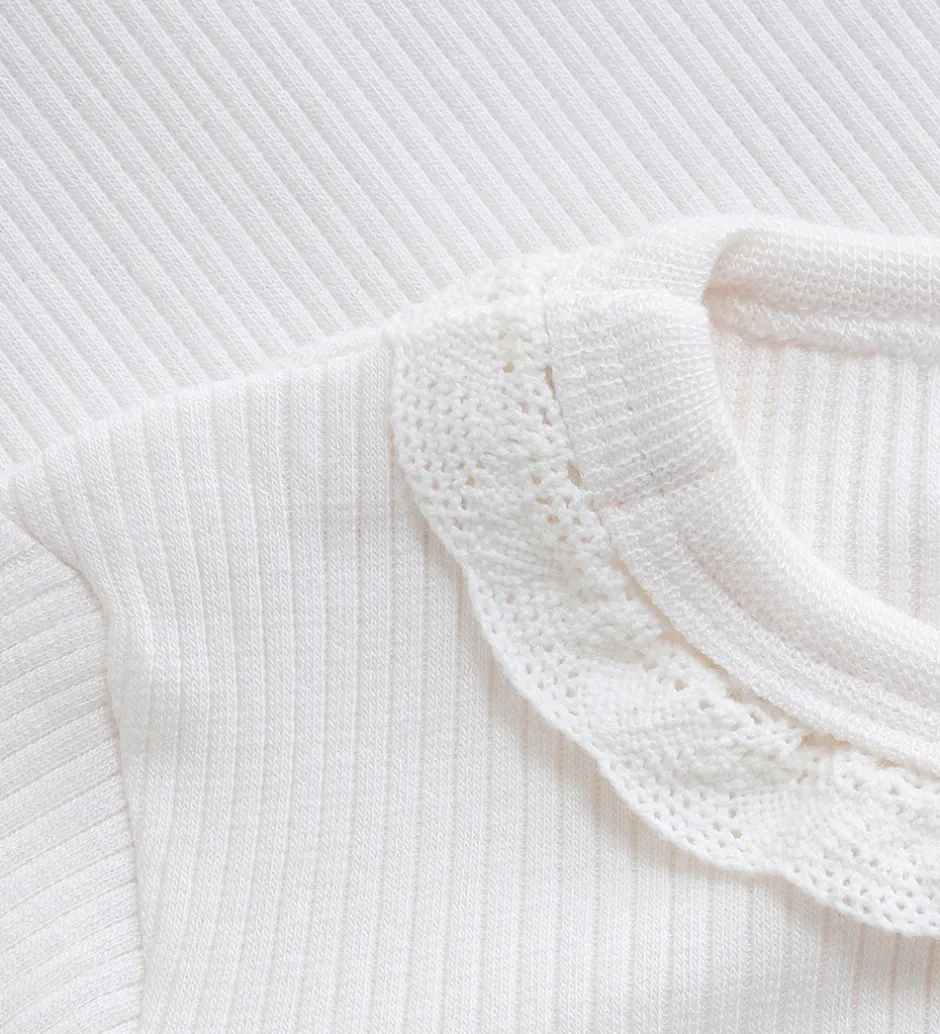 Bodyer|Minymo Body l/æ - Rib - Modal/Bomuld - Eggnog