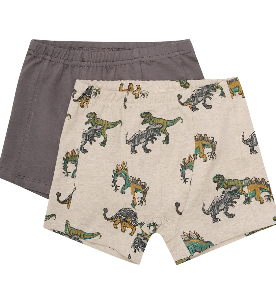 Undertøj|Minymo Boxershorts - 2-Pak - Beige Melange