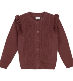 Cardigans|Striktrøjer|Minymo Cardigan - Strik - Rose Brown