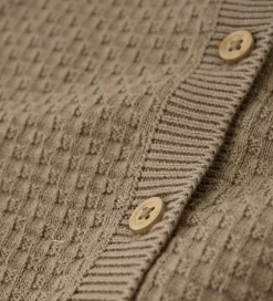 Striktrøjer|Minymo Cardigan - Strik - Timber Wolf