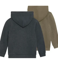Cardigans|Basis|Minymo Cardigans m. Hætte - 2-pak - Vetiver