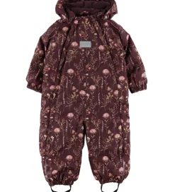 Flyverdragter|Minymo Flyverdragt - Catawba Grape m. Blomster