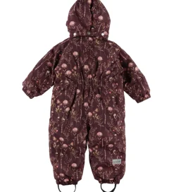 Flyverdragter|Minymo Flyverdragt - Catawba Grape m. Blomster