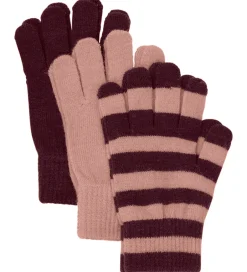 Uld|Handsker Og Luffer|Minymo Handsker - 3-pak - Uld - Catawba Grape