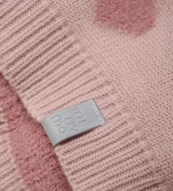 Huer Og Hatte|Minymo Hue - Strik - Misty Rose m. Hjerter/Kvast