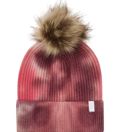 Huer Og Hatte|Minymo Hue - Strik/Rib - Withered Rose m. Kvast