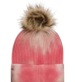 Huer Og Hatte|Minymo Hue - Strik/Rib - Withered Rose m. Kvast