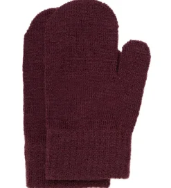 Uld|Handsker Og Luffer|Minymo Luffer - 3-pak - Uld - Strik - Catawba Grape