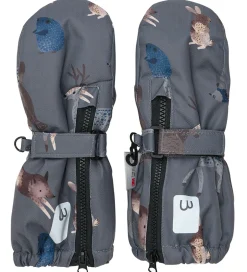 Handsker Og Luffer|Minymo Lufferm. Fleece - Dark Gull Grey