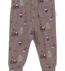 Leggings|Nattøj|Minymo Natbukser - Dark Brown Melange