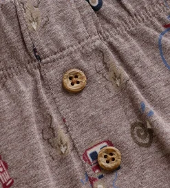 Leggings|Nattøj|Minymo Natbukser - Dark Brown Melange