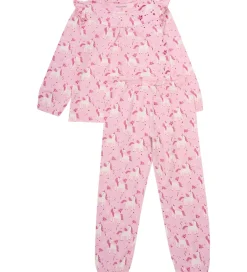 Nattøj|Minymo Nattøj - 2-delt - AOP - Bleached Mauve