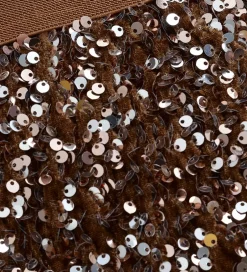 Nederdele|Minymo Nederdel - Velour - Woodrose m. Pailletter