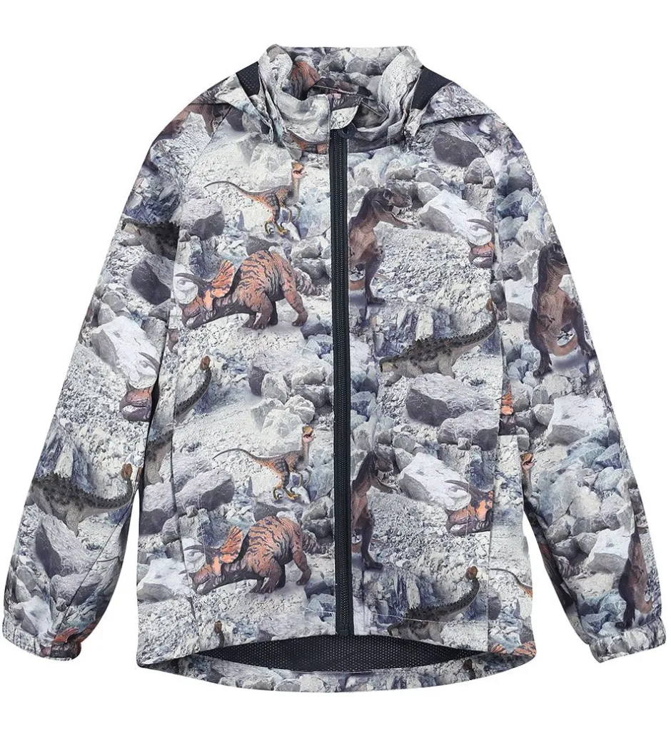 Sommerjakker|Minymo Sommerjakke - Blue Nights m. Dinosaurer