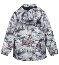 Sommerjakker|Minymo Sommerjakke - Blue Nights m. Dinosaurer