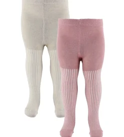 Strømpebukser|Minymo Strømpebukser - 2-pak - Ash Rose m. Glimmer